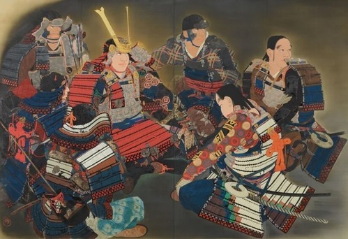 重要文化財《洞窟の頼朝》前田青邨、昭和4年（1929）