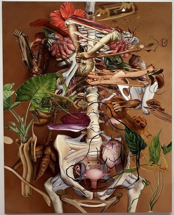 「Harvesting from the Buried Goddess Body」2023