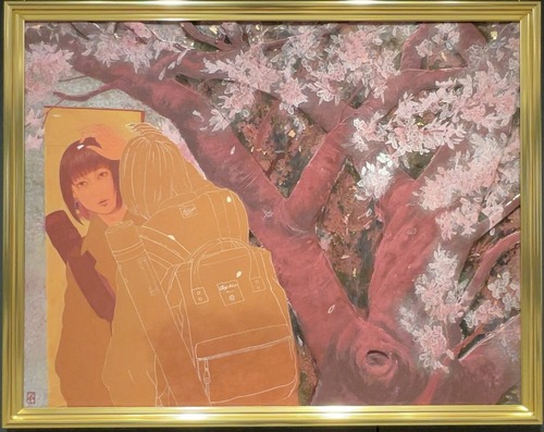 小谷光「鏡見て 花咲くを知る 前髪のひとひら」2023