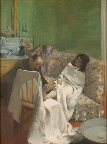 エドガー・ドガ《足治療師》1873年