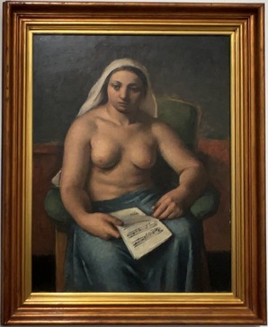 伊原宇三郞「椅子によれる」1929