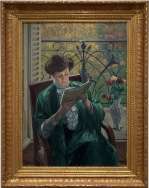 山下新太郎「読書」1908