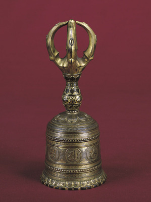 金銅八仏種子五鈷鈴 平安時代12世紀