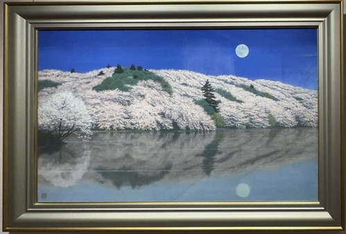 41 黒岩善隆「花畔昇月」2015