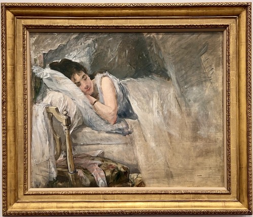 エヴァ・ゴンザレス Eva Gonzales 《眠り》1877-78