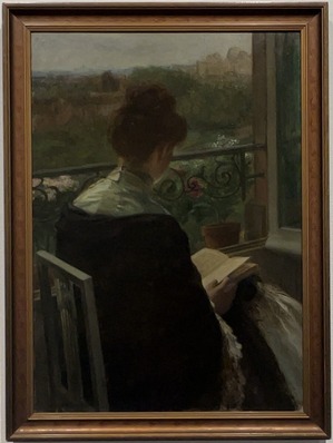 山下新太郎「窓際」1908