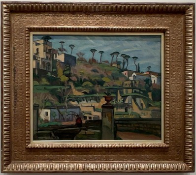 石井柏亭「傘松(ナポリ風景)」1923