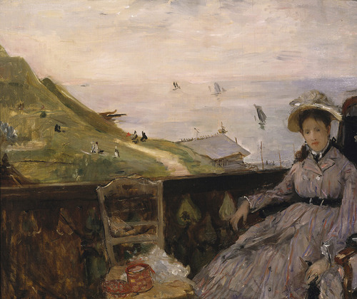 ベルト・モリゾ《テラスにて》1874年