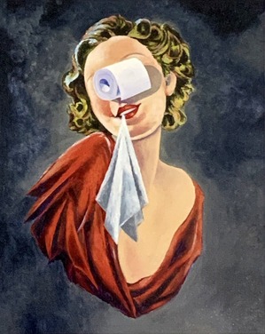 「トイレットペーパーと女」2017