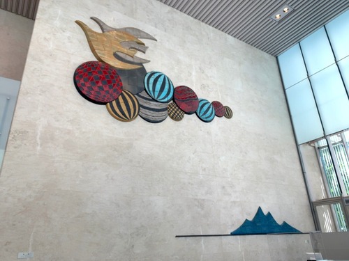 高橋節郎　陶板レリーフ　安曇野市出身