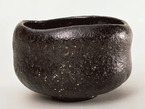 重要美術品 伝 長次郎「黒楽茶碗 銘 おとごぜ」桃山時代(16世紀)