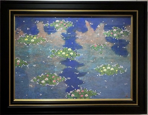 18 平松礼二「ジャポニズム・モネの池図」2003