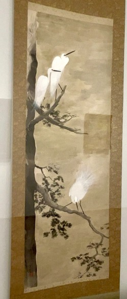 富田渓仙《梢白鷺図》1930年頃