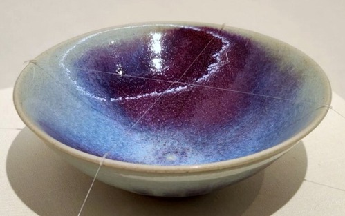 河井寬次郎「兎糸文火焔青盂」大正10年(1921)頃