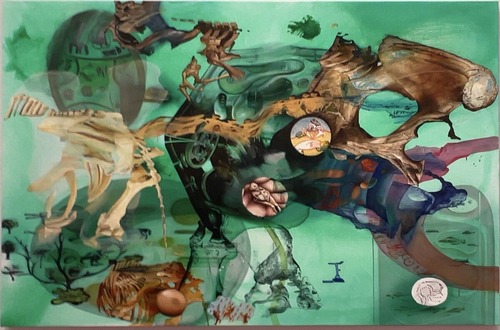 「Proliferation (pelvis on green)」2021