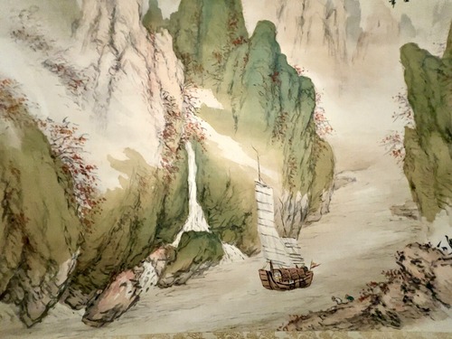 橋本関雪《巫峡帰帆図》1928