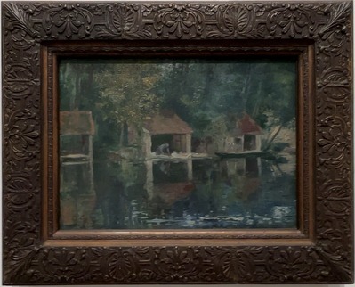 浅井忠「グレーの洗濯場」1901