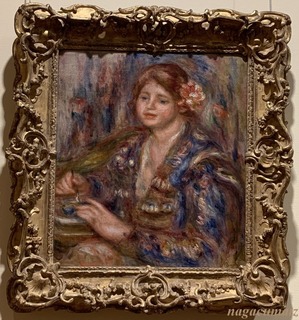 ピエール＝オーギュスト・ルノワール　「ばらをつけた女」　1910年頃