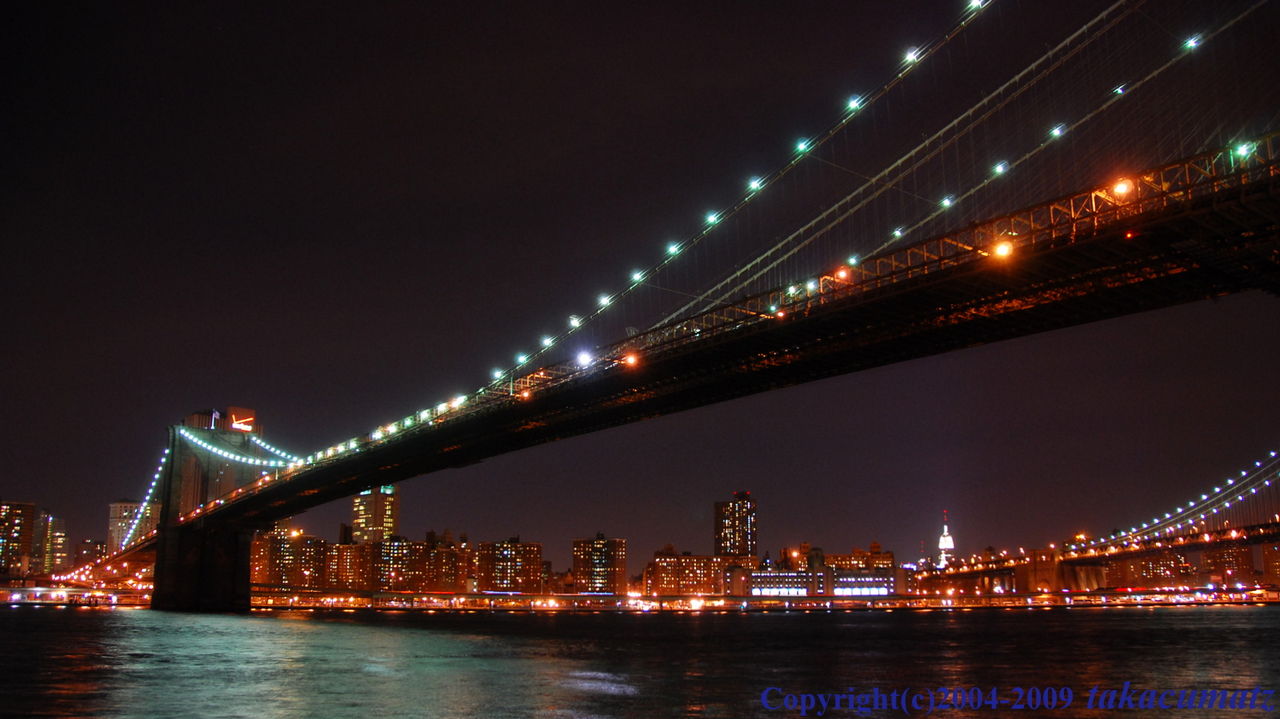 マンハッタンの夜景 ブルックリン側から 徒然なる All Over The World マンハッタンの夜景 ブルックリン側から 徒然なる All Over The World