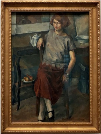 ★清水多嘉示「すわる女」1923