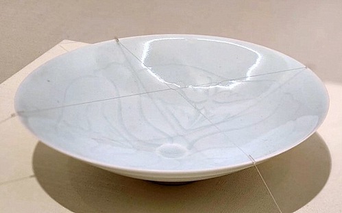 河井寬次郎「草花文白瓷盂」大正10年(1921)