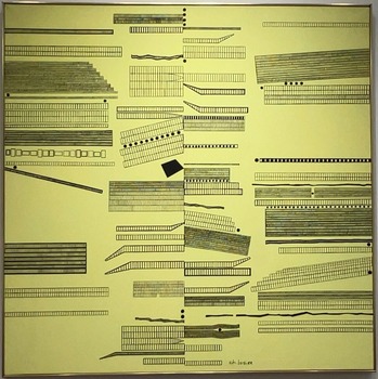 猪熊弦一郎「都市計画(黄色 No.1)」1968