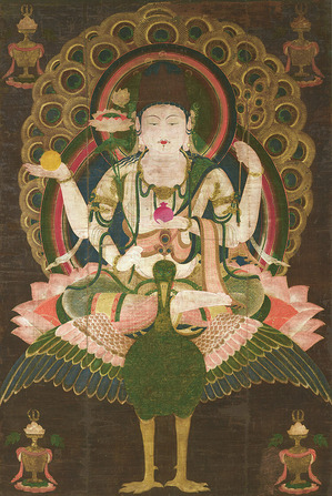 h03孔雀明王像 平安時代　12世紀