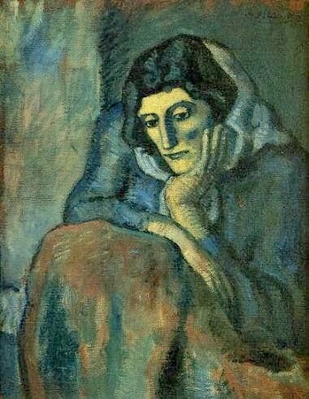 パブロ・ピカソ「肘をつく女」1902