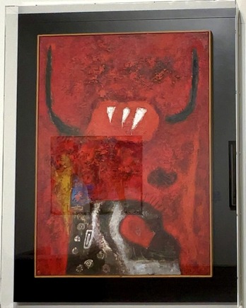 菅井汲《赤い鬼》1954