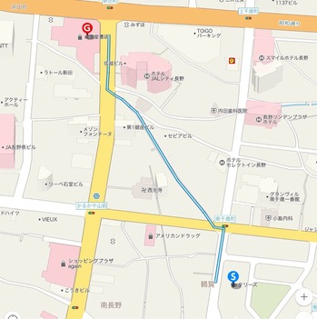 アイビースクエアからFMぜんこうじまで