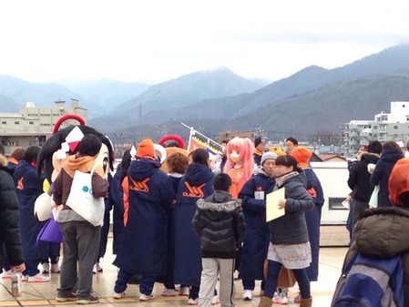 2014篠ノ井報告会ゆるキャラ達