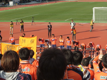 J2・J3入れ替え戦選手挨拶