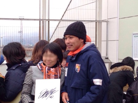 2014篠ノ井報告会宇野沢選手サイン会