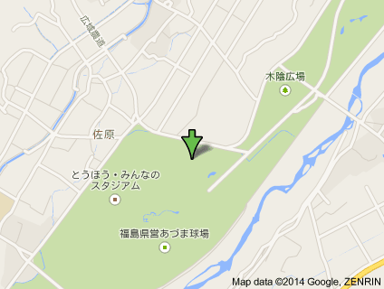 とうほう・みんなのスタジアム(県営あづま陸上競技場)地図