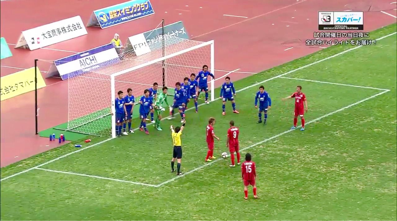 パルセイロ速報 【J3リーグ】第3節 町田 vs 秋田の試合で間接フリーキック パルセイロ速報 【J3リーグ】第3節 町田 vs 秋田の試合で間接フリーキック