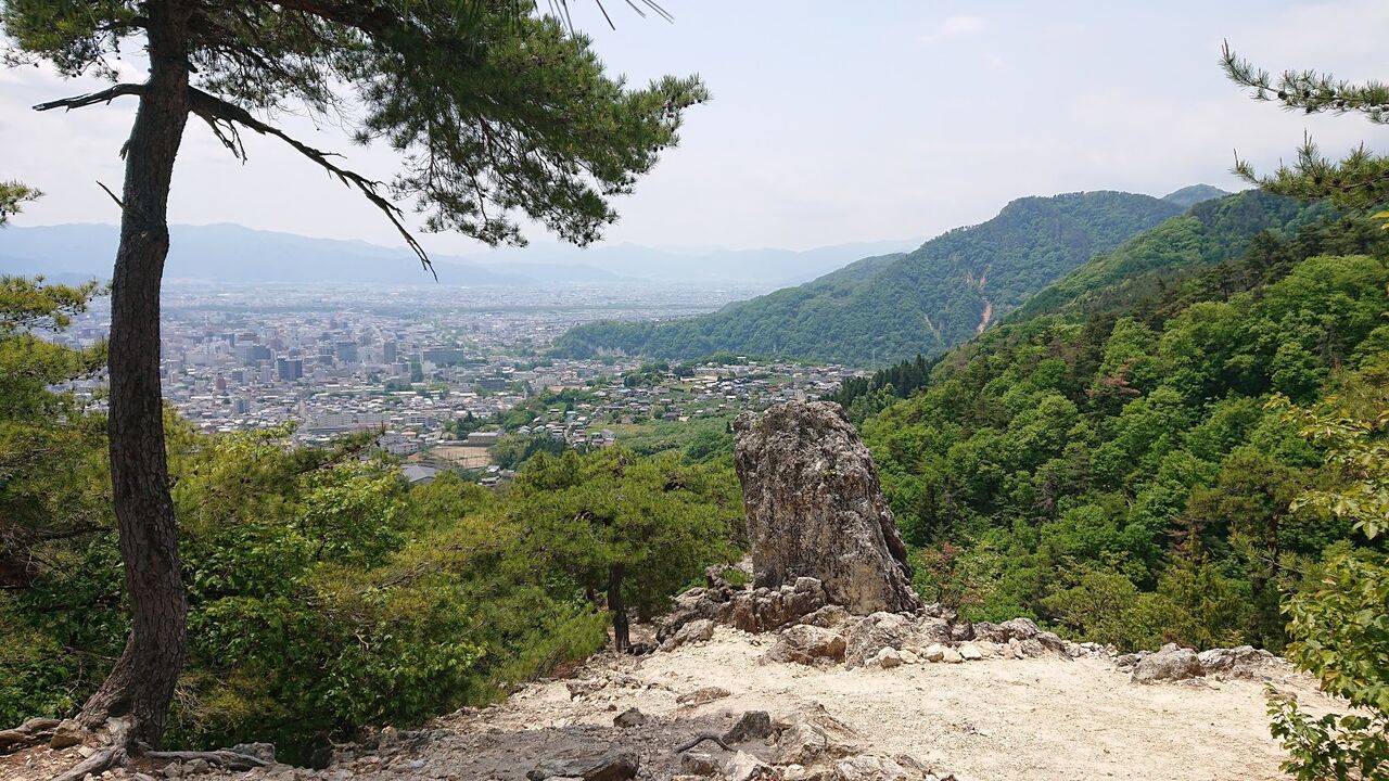 善光寺北 謙信が物見したという巨石 謙信物見の岩 小林玲子の善光寺表参道日記