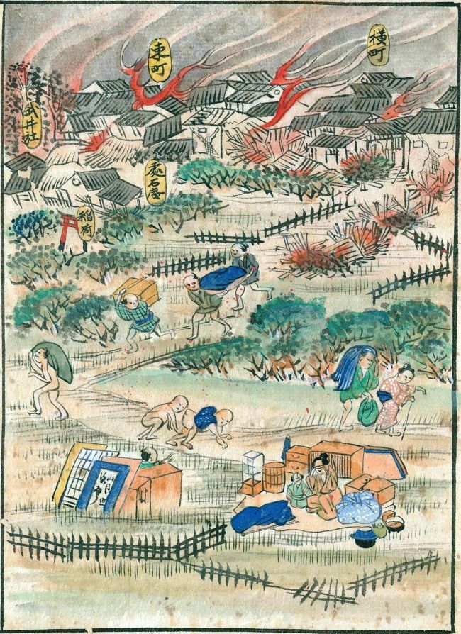 善光寺地震後を伝える「江戸時代の風景」鐘鋳川沿い : 小林玲子 善光寺地震後を伝える「江戸時代の風景」鐘鋳川沿い : 小林玲子