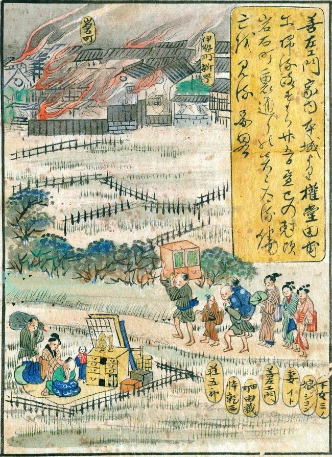 善光寺地震後を伝える「江戸時代の風景」鐘鋳川沿い : 小林玲子 善光寺地震後を伝える「江戸時代の風景」鐘鋳川沿い : 小林玲子