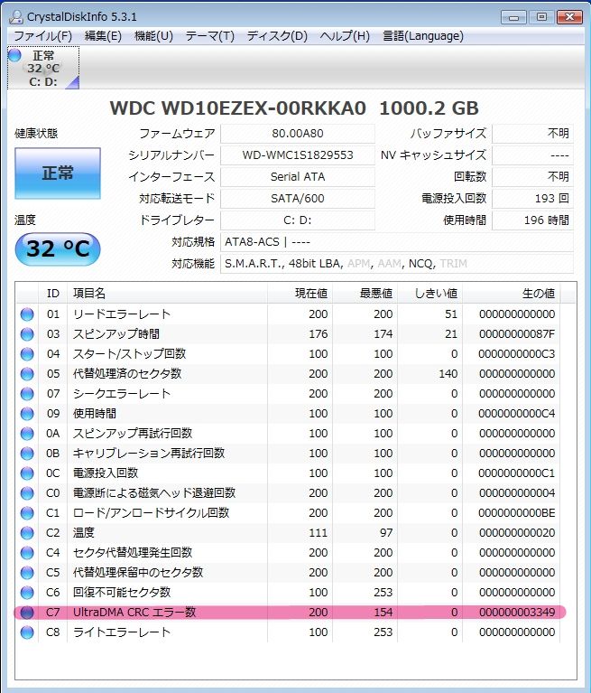 Ultradma Crc エラー数 デジ絵初心者の日記