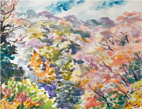 水彩画家･長尾周二１８０２０６１