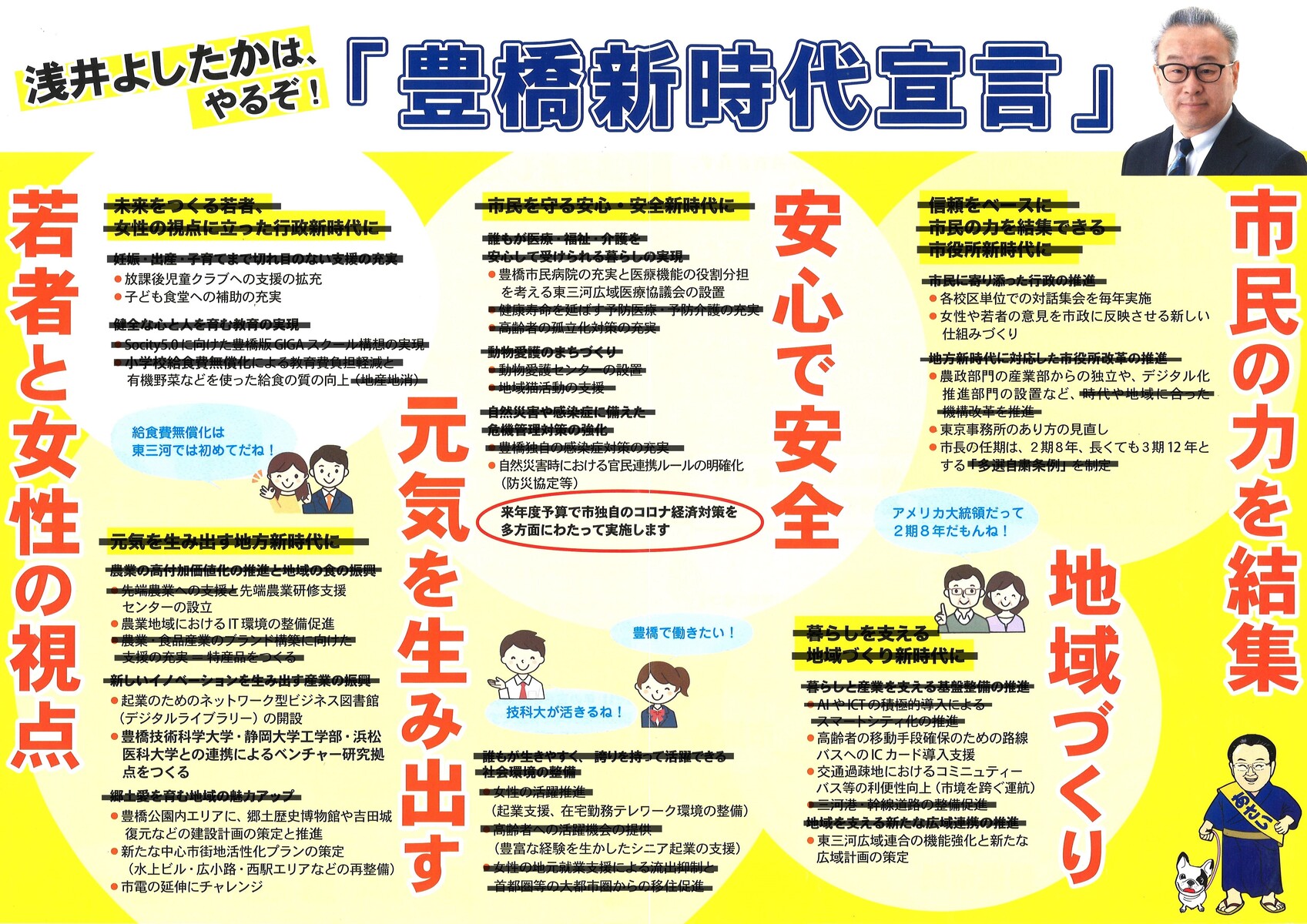 浅井新市長の所信表明と 公約 を比べて書いてないこと 裏面 愛知豊橋市長坂なおと のblog
