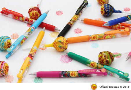 インクから甘い香り チュッパチャップス コラボのサラサが登場 麻布十番 文房具のながとや