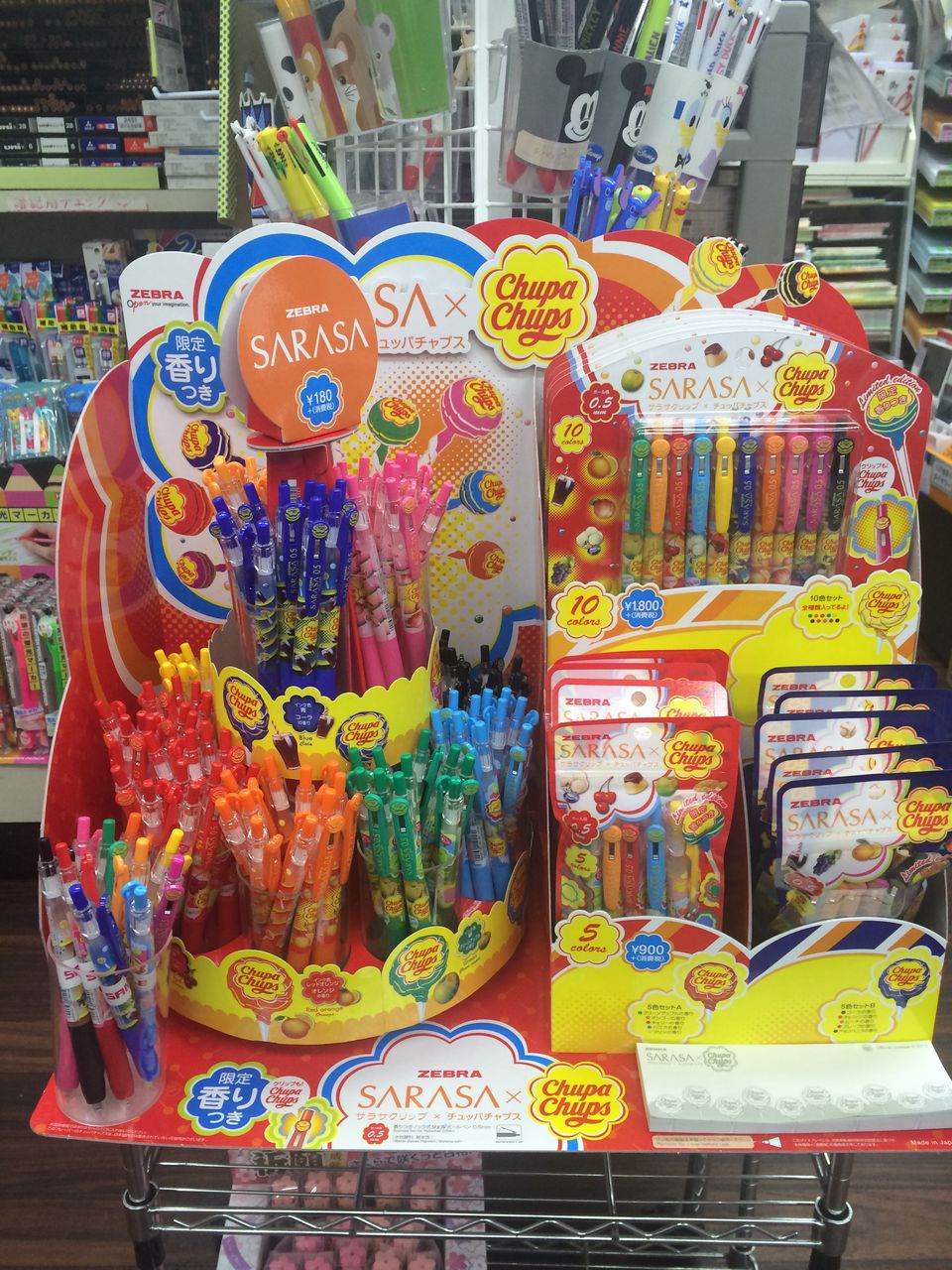 インクから甘い香り チュッパチャップス コラボのサラサが登場 麻布十番 文房具のながとや