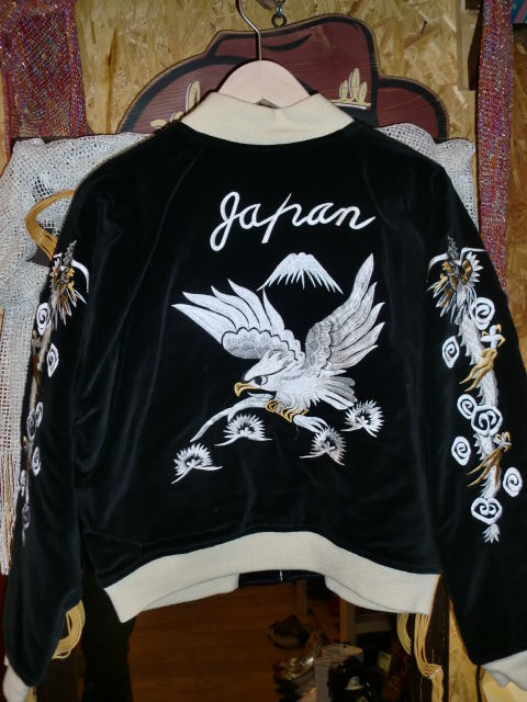 Lapine ベロアスカジャン リバーシブル LAPINE(ラピーヌ) / スカジャン/ベロア/ブラック/90s/別珍/ドラゴン