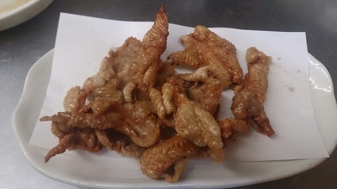 鶏皮パリパリ揚げ