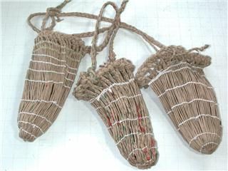 アイヌ　サラニプ　民藝 アイヌ民具 編袋 サラニプ