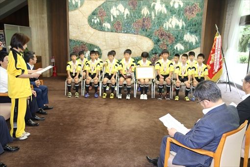 ドッジボール全国大会２連覇チームが 知事に報告 名古屋ナビ
