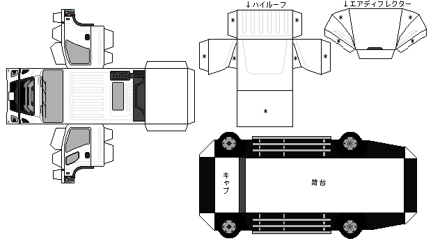 ペーパークラフト いすゞ・フォワード 24モデル : Nahanの ペーパークラフト いすゞ・フォワード 24モデル : Nahanの