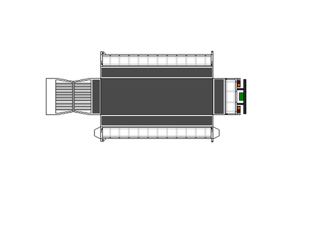 中型平ボディ　木製-70