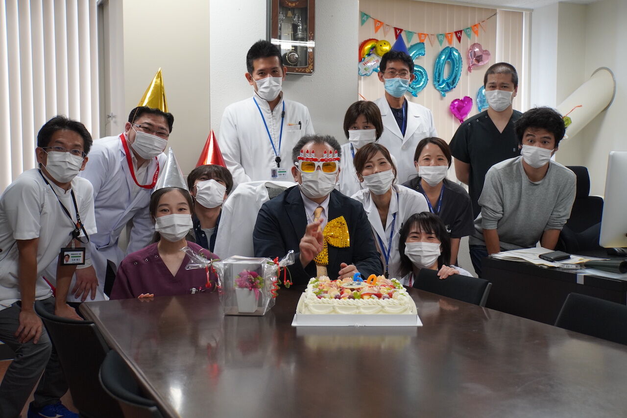 迎教授 お誕生日お祝い 長崎大学第二内科スタッフのブログ 迎教授 お誕生日お祝い 長崎大学第二内科スタッフのブログ